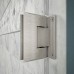 DreamLine Unidoor Lux 43 in. W x 72 in. H Fully Frameless Hinged Shower Door with L-Bar in Brushed Nickel - SHDR-23437200-04 - B07H6R4DVV